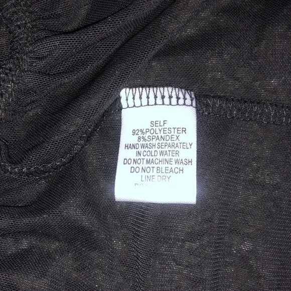 Cotton Candy Sheer Peplum Top Size M - Picture 7 of 8